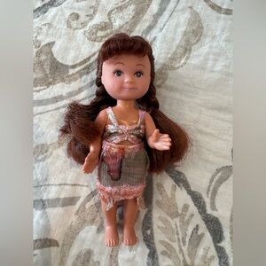 Vintage Brown-Haired Doll